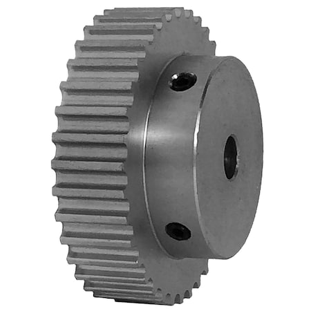 B&B Manufacturing 36-5M09-6A4, Timing Pulley, Aluminum, Clear Anodized, 36-5M09-6A4